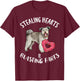 Stealing Hearts Blasting Farts Pumi Valentines Day T-Shirt - T-Shirt | Maroon