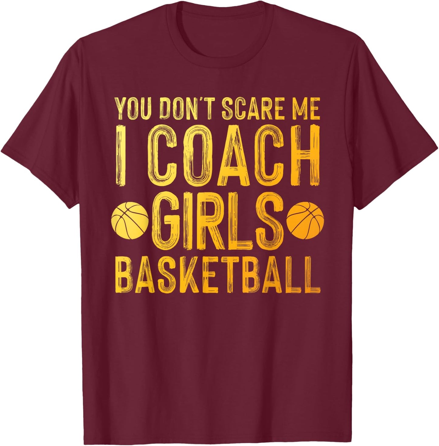 Funny Basketball Coach Art Men Women Team Trainer Instructor T-Shirt - T-Shirt | Maroon