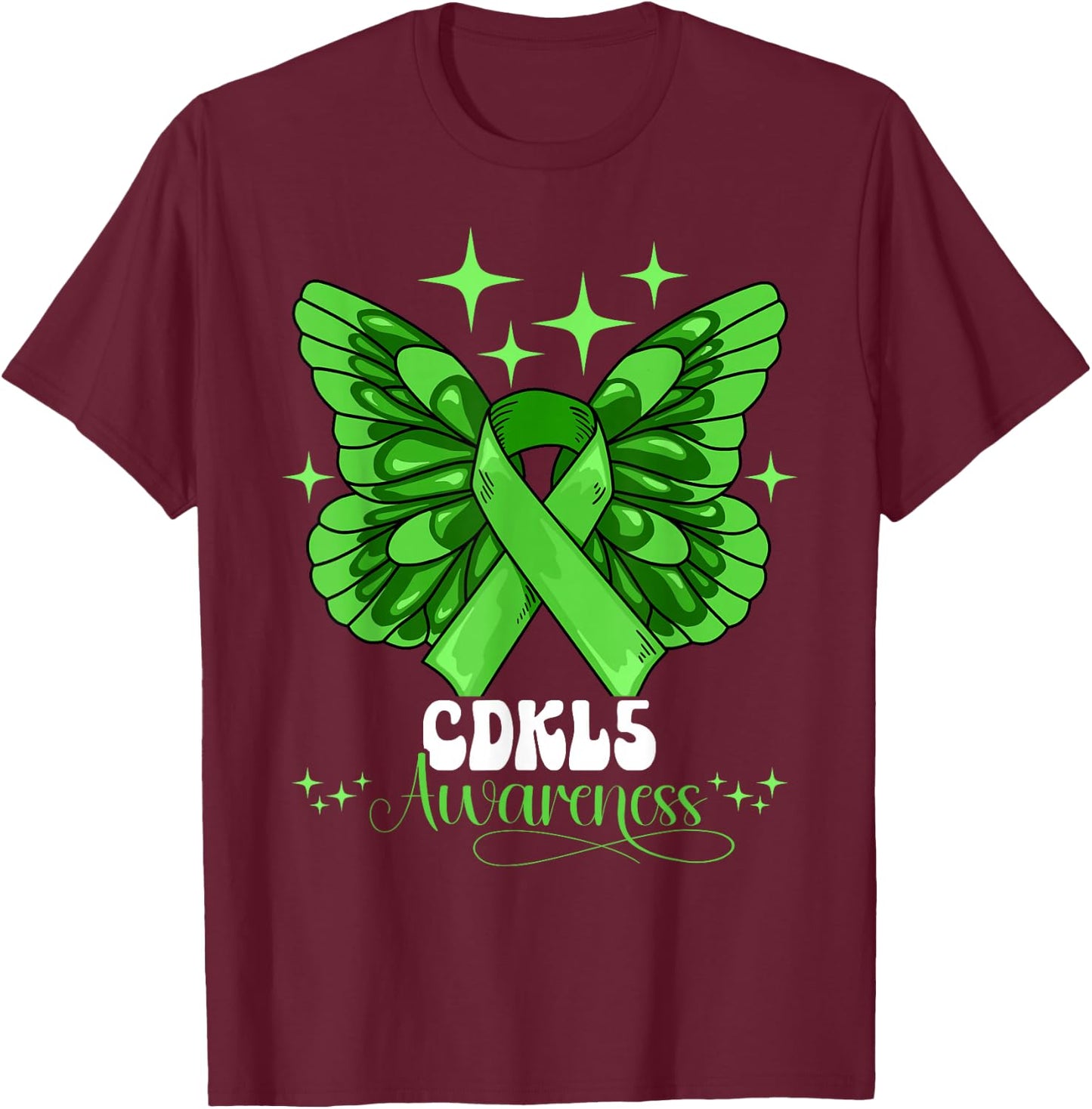 Cdkl5 Awareness T-Shirt - T-Shirt | Maroon