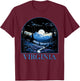 VIRGINIA VA Mountain State Pride and Mountains T-Shirt - T-Shirt | Maroon