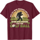 Not all Who Wander Are Lost Funny Bigfoot Golfing Golf Balls T-Shirt - T-Shirt | Maroon