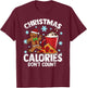 Christmas Calories Don't Count Diet Workout Gym Exercise T-Shirt - T-Shirt | Maroon