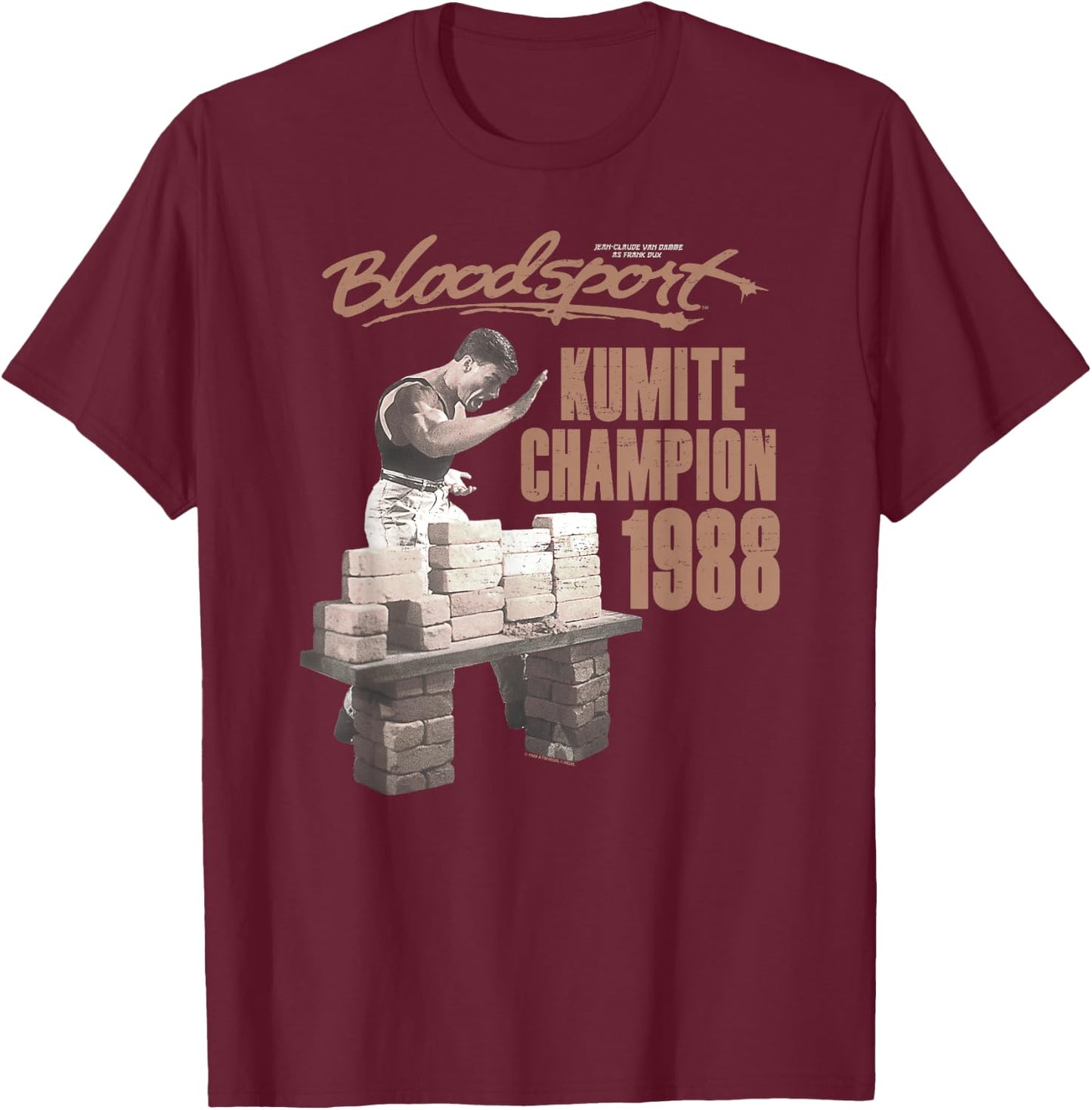 Bloodsport Dux Smash T-Shirt - T-Shirt | Maroon