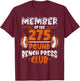 Member Of The 275 Pound Bench Press Club Strength Gym T-Shirt - T-Shirt | Maroon