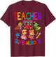 Kindergarten Prek Teacher Of Tiny Superheroes Back To School T-Shirt - T-Shirt | Maroon