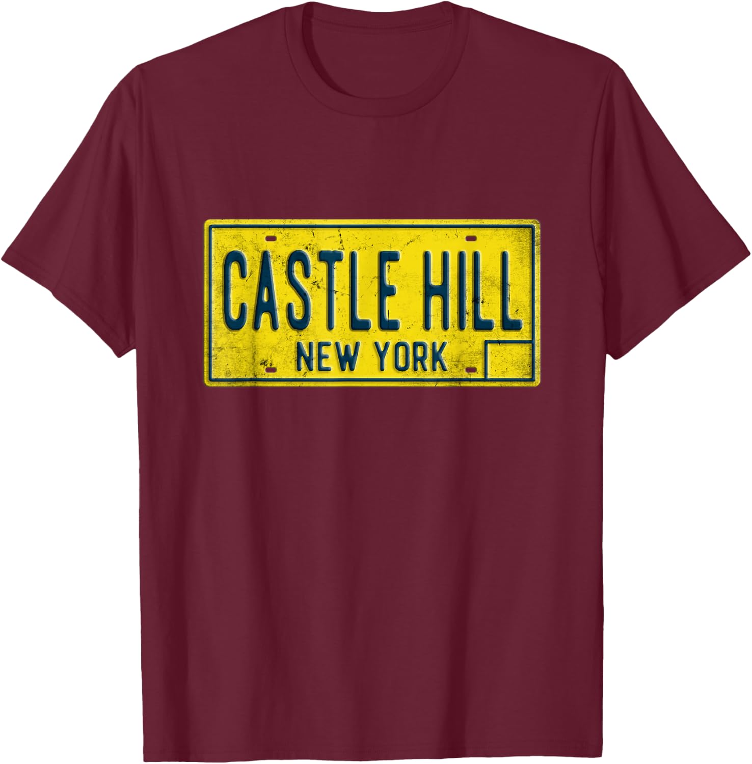 Retro Castle Hill Bronx New York NY Neighborhood Hometown T-Shirt - T-Shirt | Maroon