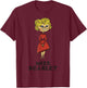 Clue Retro Miss Scarlet Portrait T-Shirt - T-Shirt | Maroon