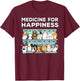 Medicine for happiness bunnies T-Shirt - T-Shirt | Maroon