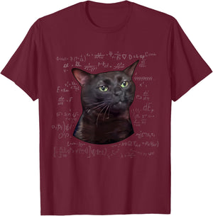 Funny Cat Zoning Out For Cat Day Or Halloween Men Women T-Shirt - T-Shirt | Maroon