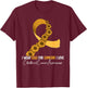 Childhood Cancer Awareness T-Shirt - T-Shirt | Maroon