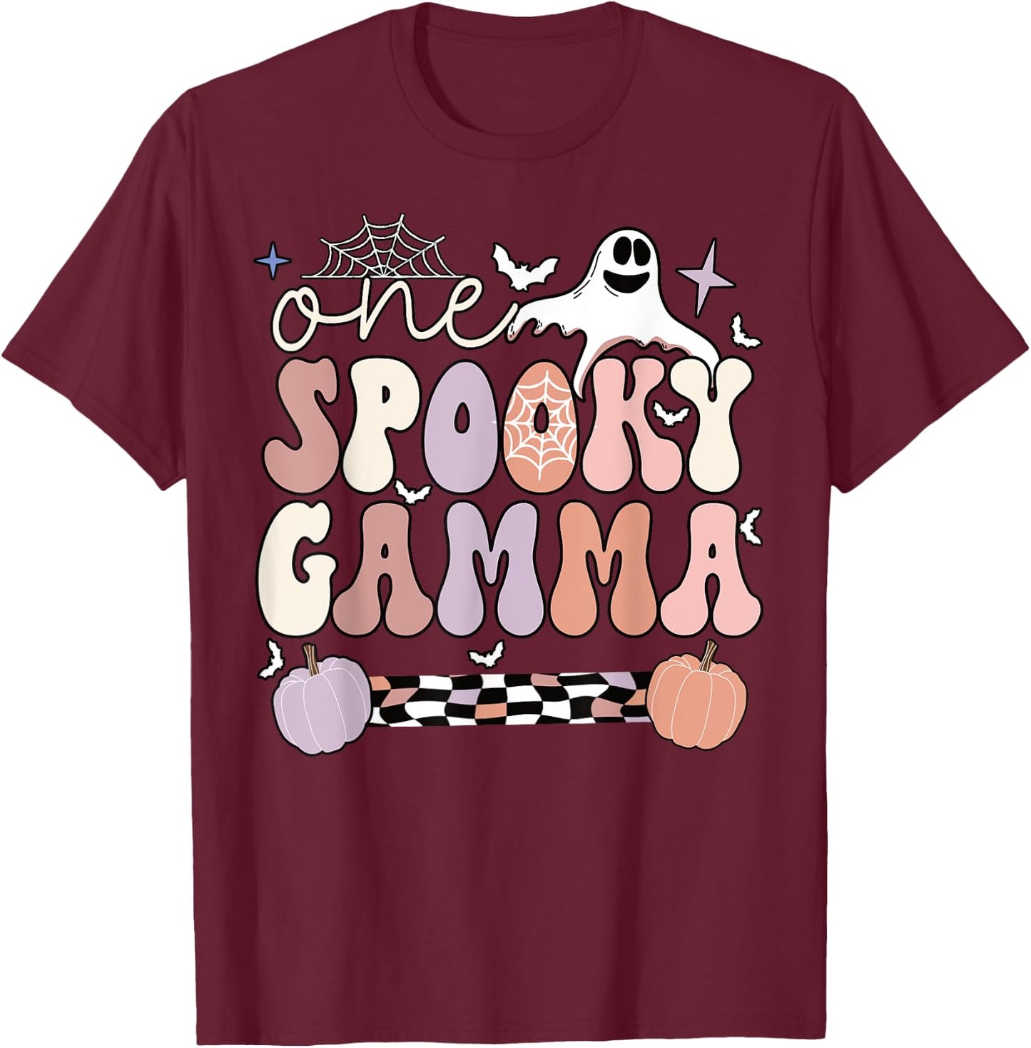 Spooky Gamma Grandmother Halloween Gamma Grandma T-Shirt - T-Shirt | Maroon