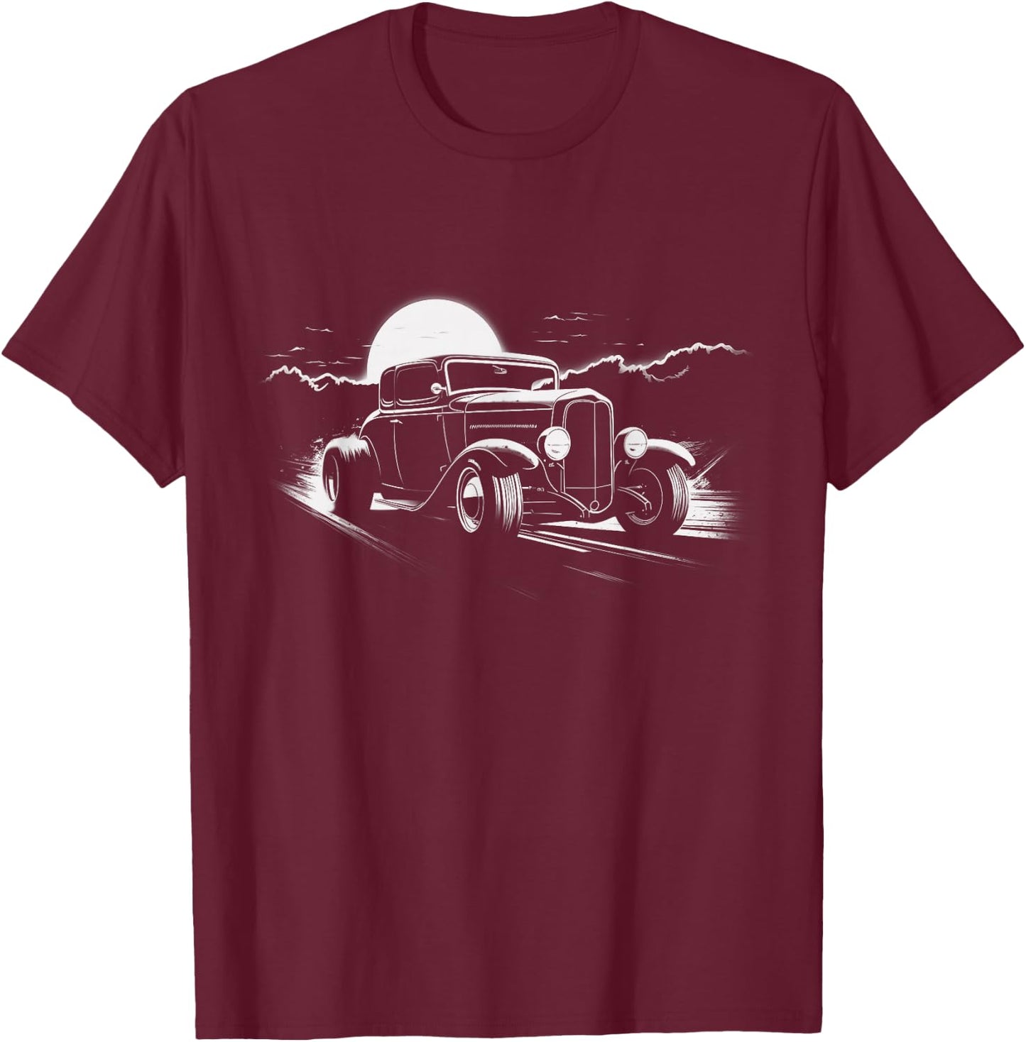 1930's American Classic Hot Rod T-Shirt - T-Shirt | Maroon
