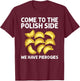 Funny Pierogi Design Women Foodie Polish Food Lovers T-Shirt - T-Shirt | Maroon