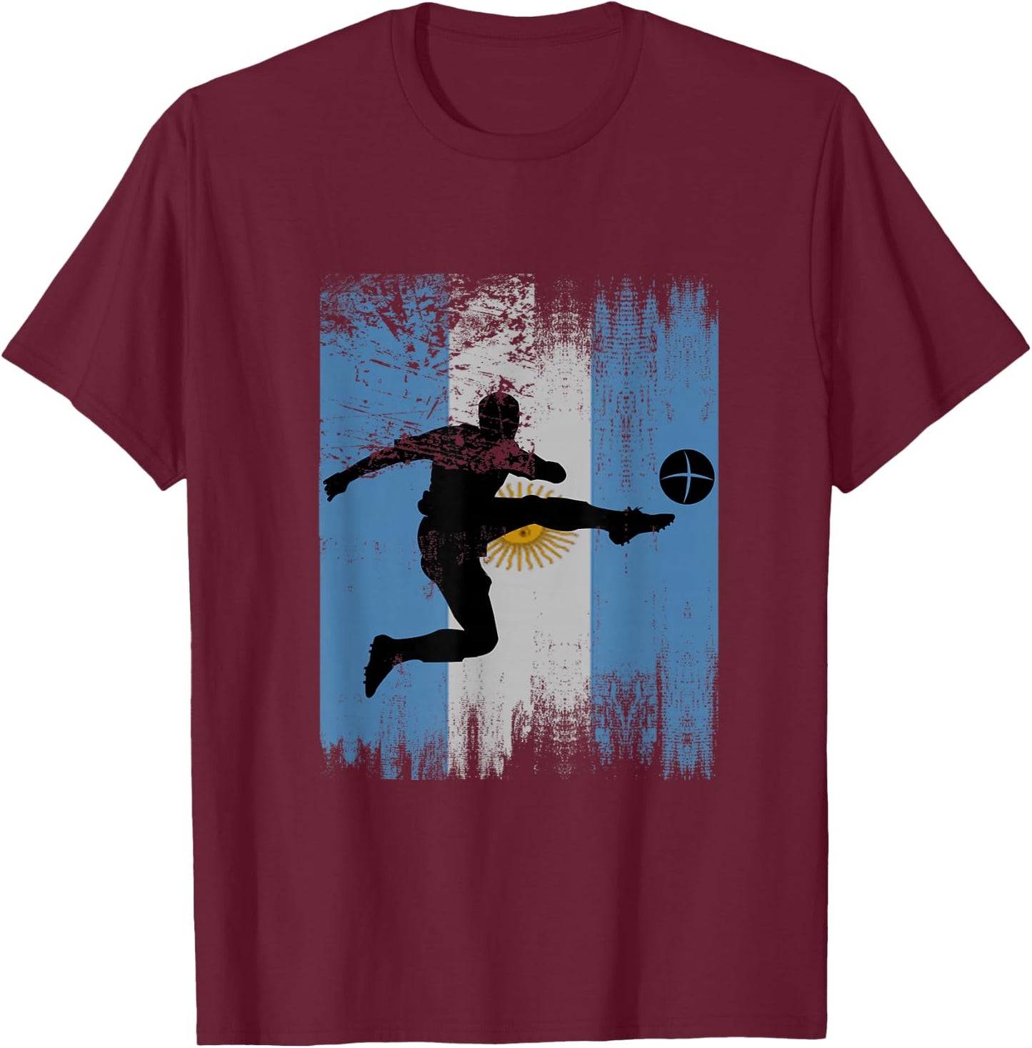 Argentina Soccer Argentina Football Argentina Futbol T-Shirt - T-Shirt | Maroon