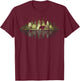 Trees Reflection Wildlife Nature Animal Bear Outdoor Forest T-Shirt - T-Shirt | Maroon