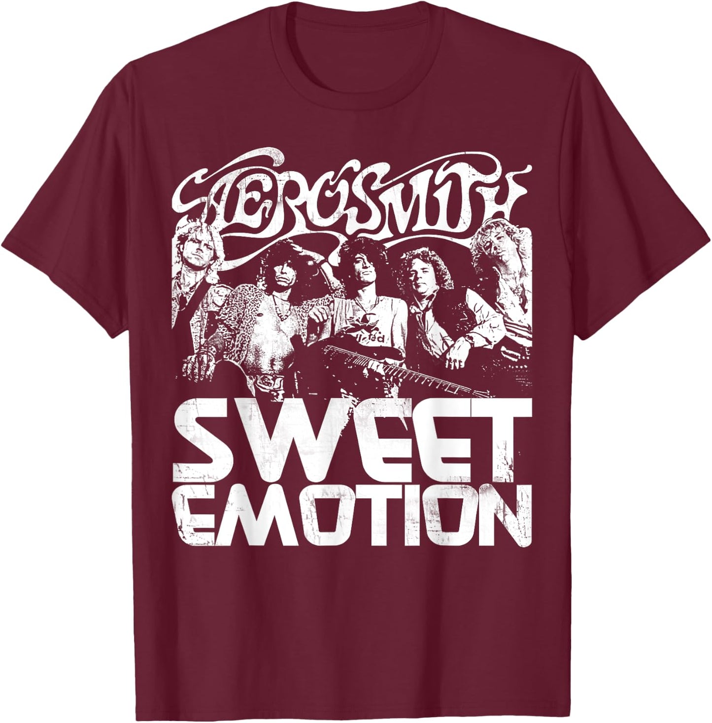 Aerosmith - Sweet Emotion T-Shirt - T-Shirt | Maroon