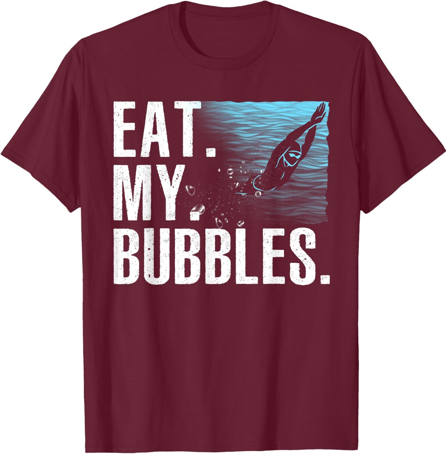 Funny Swimming Art Women Swim Coach Rescue Swimmer T-Shirt - T-Shirt | Maroon