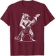 Rock n Roll Tiger Playing Guitar Funny Tiger T-Shirt - T-Shirt | Maroon