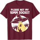 Please Not My 10mm Socket UFO Abduction Funny Car Mechanic T-Shirt - T-Shirt | Maroon