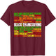 African American Thanksgiving Tradition Foods T-Shirt - T-Shirt | Maroon
