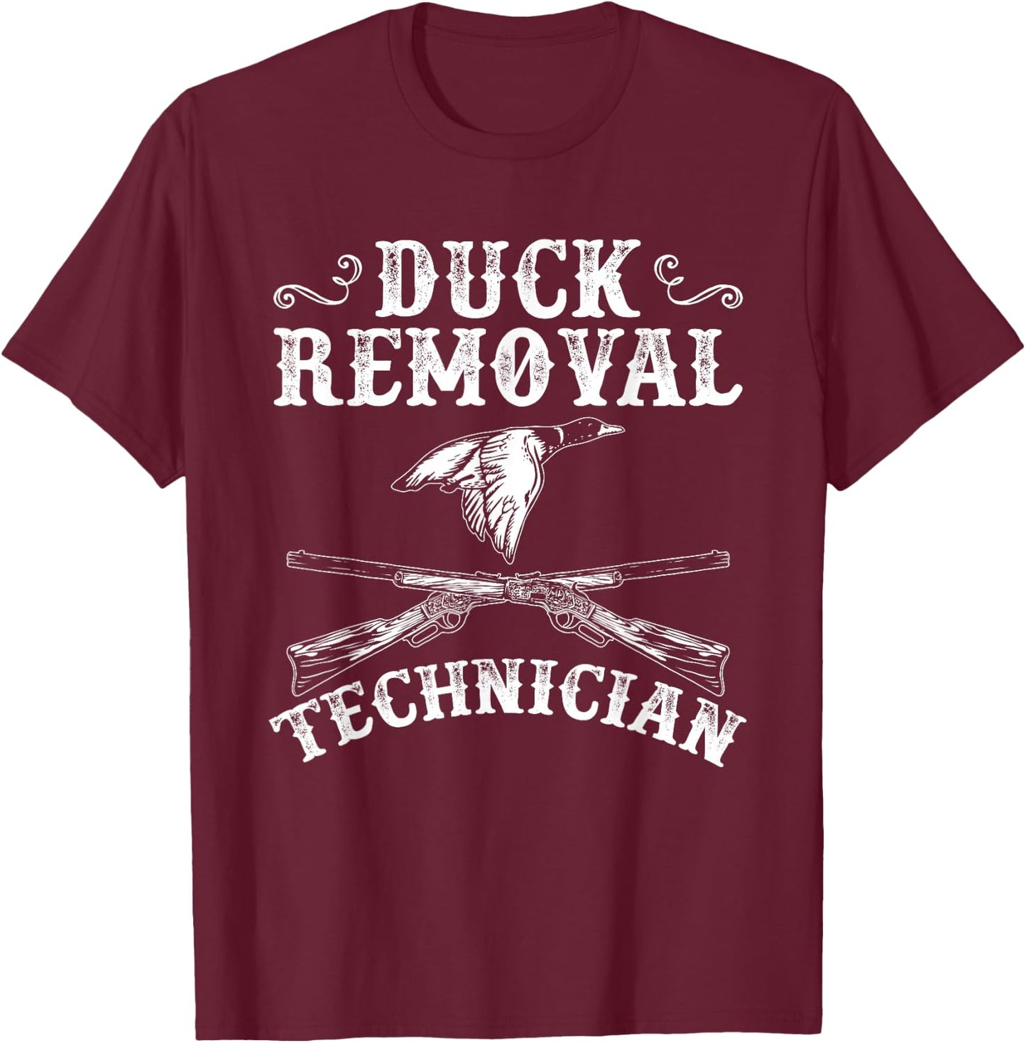 Funny Hunting Lover Graphic and Men Duck Hunters T-Shirt - T-Shirt | Maroon