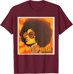 That Retro 70s Funk Queen T-Shirt - T-Shirt | Maroon