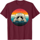 Retro Vintage Eastern Box Turtle Sunglasses Animal Lovers T-Shirt - T-Shirt | Maroon
