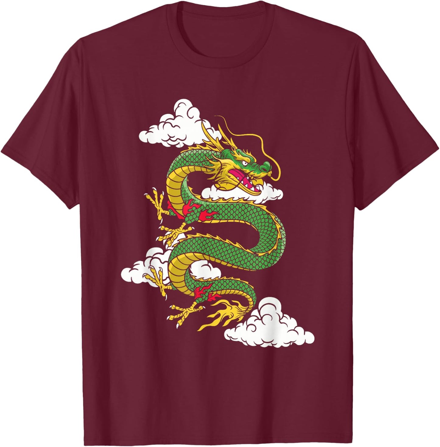 2024 Zodiac Sign Chinese Horoscope - Year of the Dragon T-Shirt - T-Shirt | Maroon