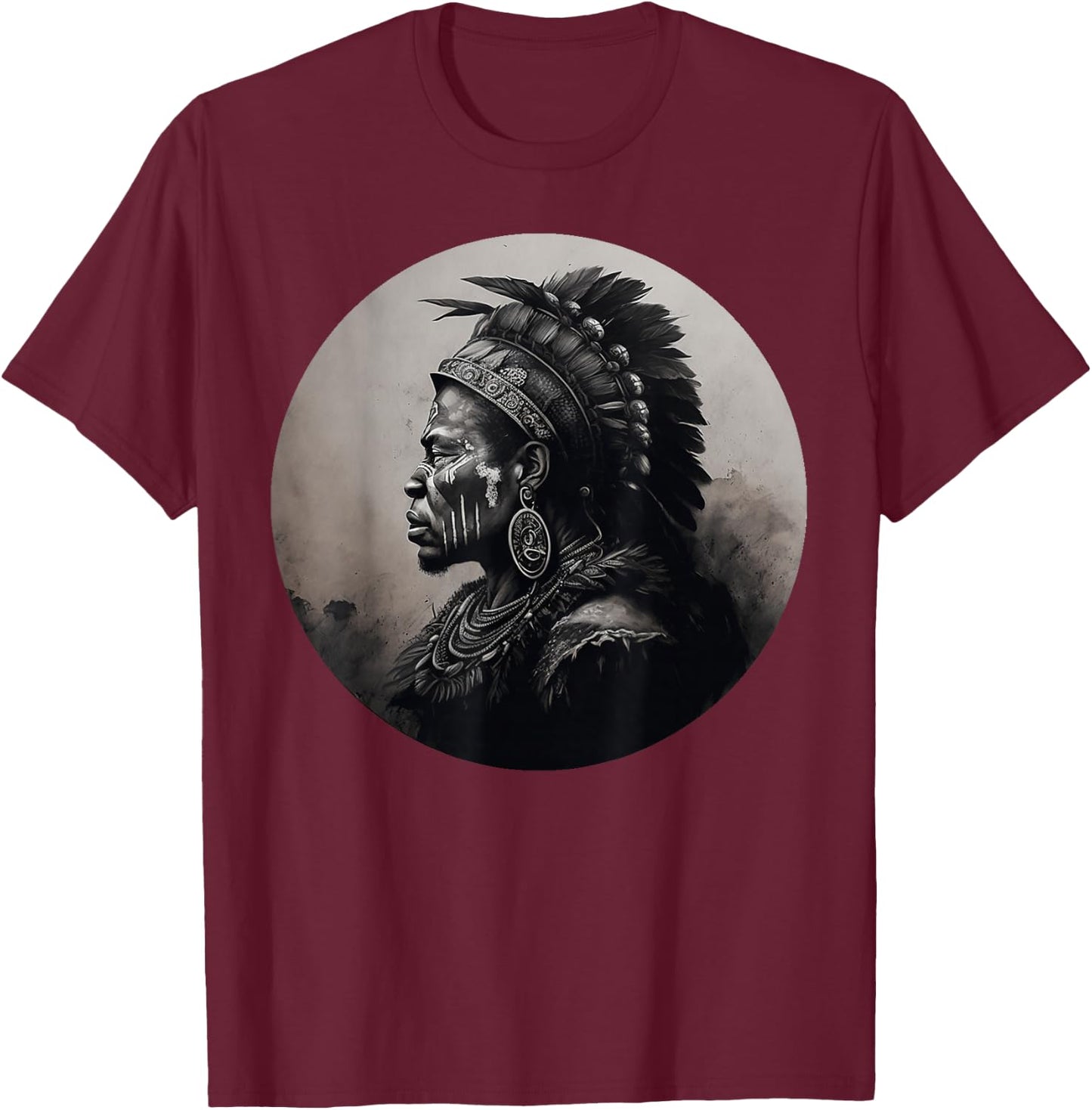 Shaka - King of the Zulu T-Shirt - T-Shirt | Maroon
