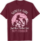 Surfer Girl Like A Normal Girl But Cooler Surfing Surf T-Shirt - T-Shirt | Maroon