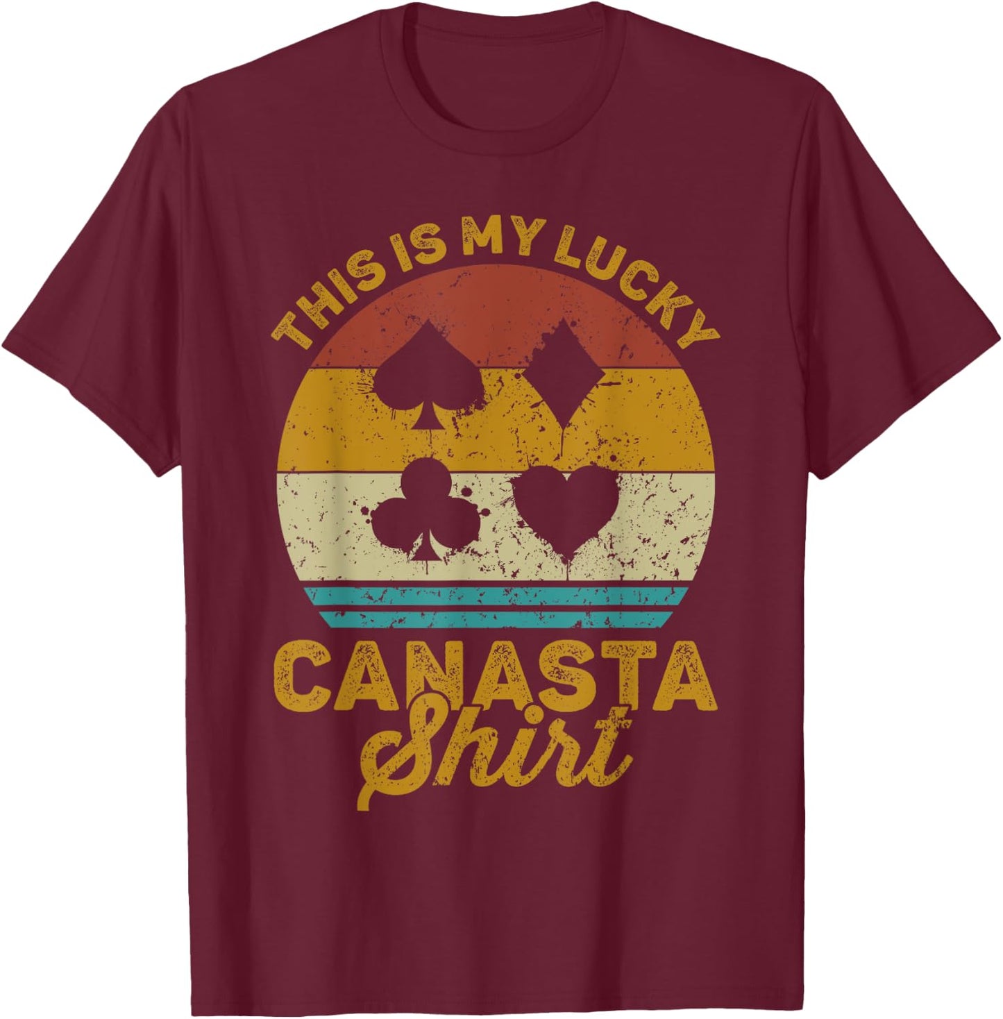 Grandma Is My Name Canasta Is My Game Funny Canasta T-Shirt - T-Shirt | Maroon