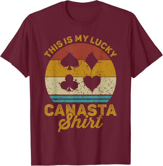 Grandma Is My Name Canasta Is My Game Funny Canasta T-Shirt - T-Shirt | Maroon