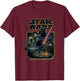 Star Wars The Empire Strikes Back Vintage Collage Poster T-Shirt - T-Shirt | Maroon