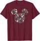 Disney Mickey Mouse May Birth Month Birthstone & Flowers T-Shirt - T-Shirt | Maroon