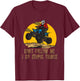 Don’t Follow Me I Do Stupid Things ATV Biker Funny 4 Wheeler T-Shirt - T-Shirt | Maroon