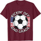 Kicking Off 2nd Grade Soccer Back To School T-Shirt - T-Shirt | Maroon