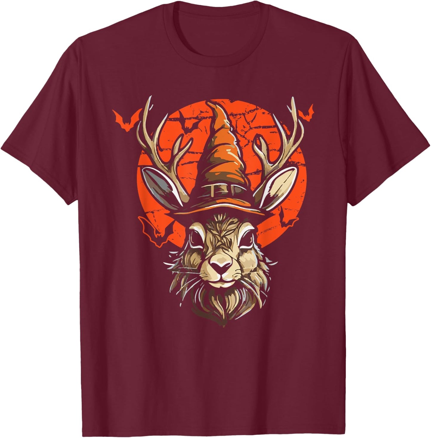 Jackalope Halloween Costume Jackalope T-Shirt - T-Shirt | Maroon