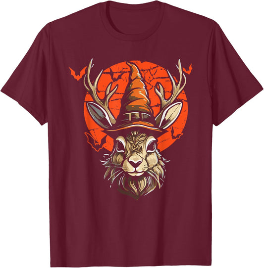 Jackalope Halloween Costume Jackalope T-Shirt - T-Shirt | Maroon