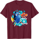 Finding Nemo - Dory and Nemo T-Shirt - T-Shirt | Maroon