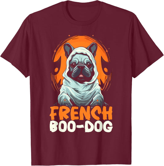 Bulldog Halloween Trick Or Treat French Bulldog Dog Lover T-Shirt - T-Shirt | Maroon
