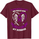 Purple In Memory of Husband Pancreatic Cancer Awareness Gift T-Shirt - T-Shirt | Maroon