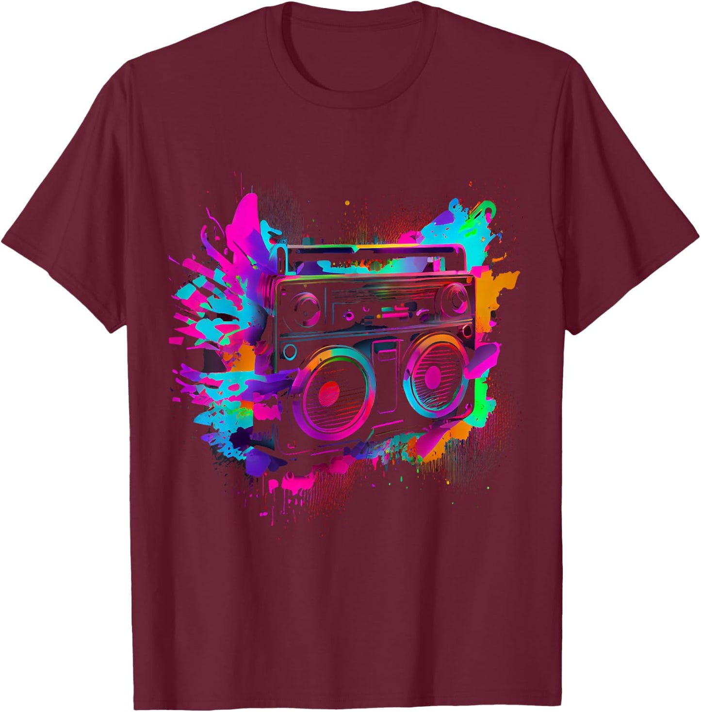 90s 80s Theme Party Outfit Costume T-Shirt - T-Shirt | Maroon