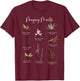 Types Of Praying Mantis Insect Collector Entomologist T-Shirt - T-Shirt | Maroon