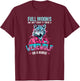 Only Scary When Werewolf Or Nurse Design Halloween Nurse T-Shirt - T-Shirt | Maroon