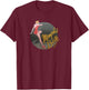 Pinup Girl WW2 B-17 Flying Fortress Memphis Belle T-Shirt - T-Shirt | Maroon