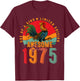50th Birthday Chicken Awesome Since 1975 Farmer 50 Years Old T-Shirt - T-Shirt | Maroon