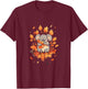 Koala Autumn Season Autumn Leaves Thanksgiving T-Shirt - T-Shirt | Maroon