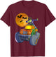 Dabbing Frankenstein Halloween Monster Truck Halloween T-Shirt - T-Shirt | Maroon