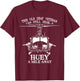 Deaf Hear Huey a Mile Away of Funny Veteran Huey Helicopter T-Shirt - T-Shirt | Maroon