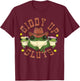 Giddy Up Funny Frogs Funny Western Country T-Shirt - T-Shirt | Maroon